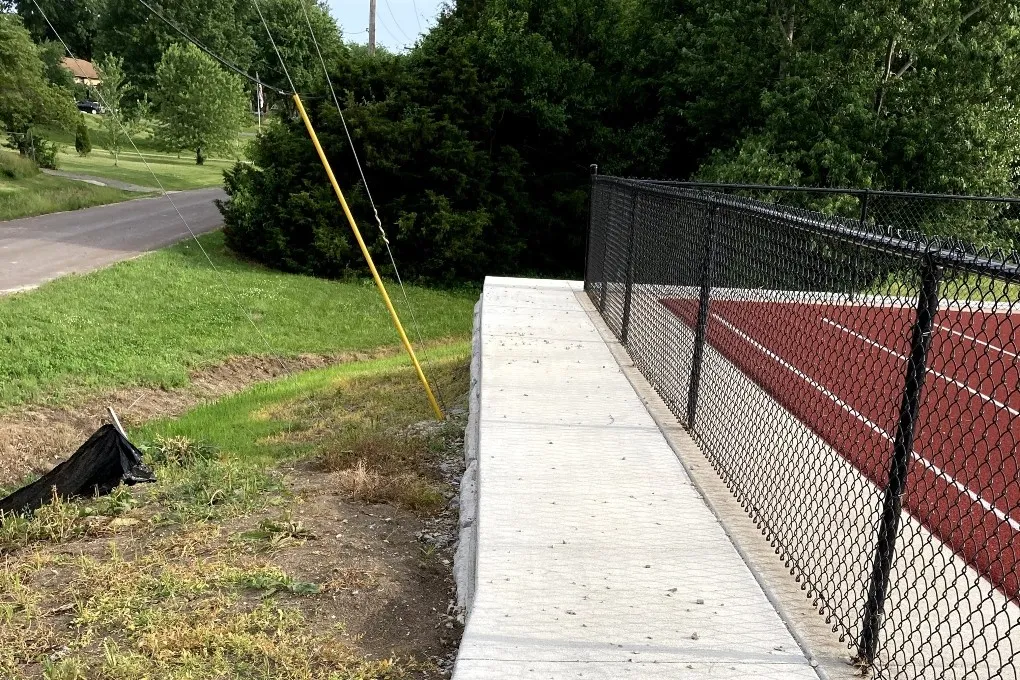 Outdoor Track Chain Link Fence Kansas City